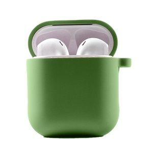 Чохол силіконовий з мікрофіброю для AirPods 1/2, м'ятний