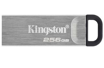 Флеш накопичувач USB 256Gb Kingston DataTraveler Kyson, Silver, до 200/60 МБ/с (DTKN/256GB), USB 3.2 Gen 1