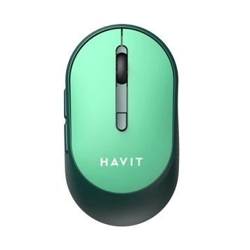 Миша бездротова Havit MS78GT, Green, оптична, 1200 - 3200 dpi, 6 кнопок, 1xAA (HV-MS78GT), USB 2.4GHz, до 10 м
