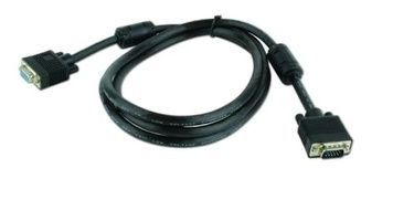 Кабель VGA (M) - VGA (F), 1.8 м, Cablexpert (CC-PPVGAX-6B), Black