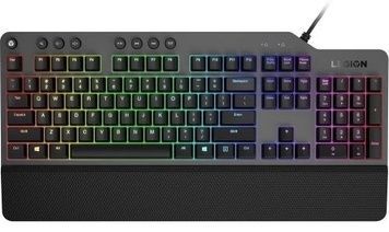 Клавіатура Lenovo Legion K500 RGB, Black, RGB підсвічування, 1.8 м (GY41L16650), USB, механічна, 111 клавіш