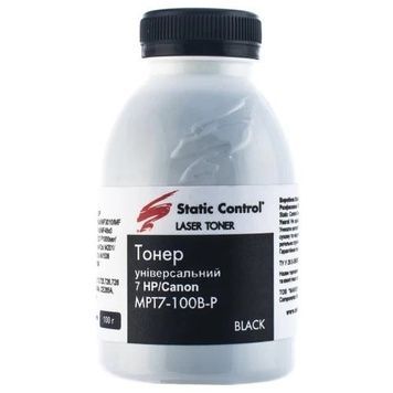 Тонер HP LJ P1005/1505/M1120/M1522, Canon LBP-3010/3100/3250, Static Control (MPT7-100B-P), 100 г