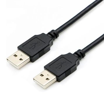 Кабель USB 2.0 AM - USB AM, 1 м, ColorWay (CW-CBUU071-BK), Black