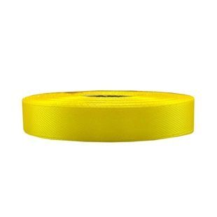 Атласная лента для рукоделия, желтая, 1,2 см x 23 м (АБ-604)