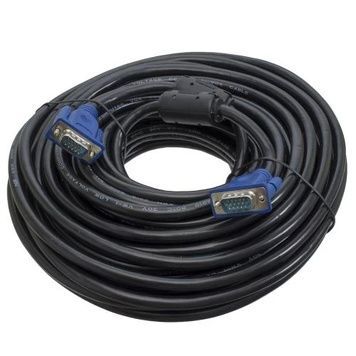 Кабель VGA (M) - VGA (M), 20 м, Patron (PN-VGA-VGA-20М), Black