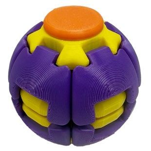 Дитячий антистрес-іграшка Spiner-Ball SPIN-BALL-6 (Violet-Yellow), розмір 5,5 см