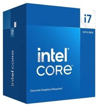 Процесор Intel Core i7 (LGA1700) i7-14700F, Box, TDP 65 Вт (BX8071514700F), 20x2.1 ГГц (Turbo Boost 5.4 ГГц, 28 потоків), L3 33Мб, Raptor Lake, 10 нм