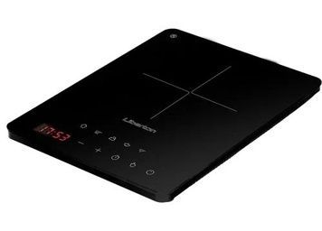 Настільна плита Liberton LIC-3703, Black, 1 конфорка, склокераміка, 2000W, таймер, керування сенсорне, дисплей, 8 режимів, індукційна