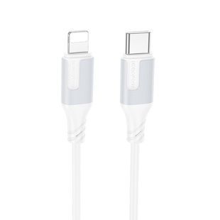 Дата-кабель Borofone BX101 Creator 27W Type-C to Lightning (1м), Білий