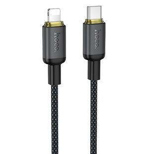 Дата-кабель Hoco X128 Benefit Type-C to Lightning 30W (1м), черный