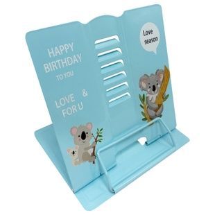 Металева підставка для книг "Animals" 555-389-S (Blue)