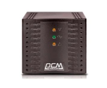 Стабілізатор PowerCom TCA-3000 Black, 3000 ВА, 1500 Вт, 2.1 кг, 4 розетка (Schuko), вхідна напруга 220V+/-20%, LED індикація (TCA-3K0A-6GG-2261)