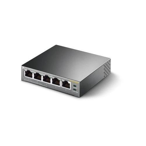 Комутатор TP-LINK TL-SG1005P 5 LAN 10/100/1000 Mb, некерований, металевий корпус, Black, 100/1000 Mb/s