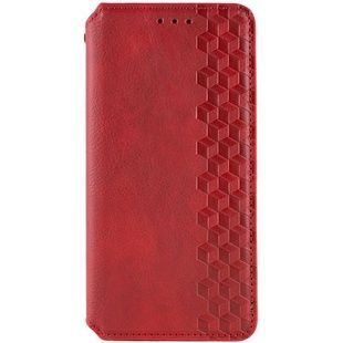 Шкіряний чохол-книжка GETMAN Cubic (PU) Червоний для Xiaomi Redmi Note 15 4G/5G