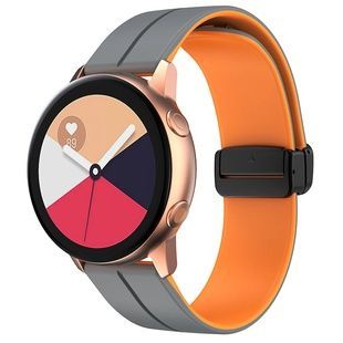 Силиконовый ремешок Classy 20mm Grey/Orange для Smart Watch