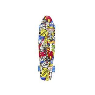 Скейтборд Penny Board SC20427, 56 см, PU колеса зі світлом, Різнокольоровий